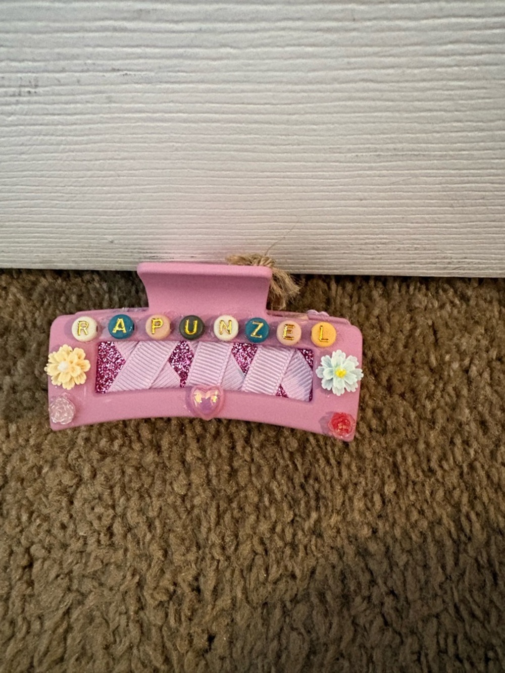 Pink Rapunzel Themed Large Hair Claw-Boutique-New